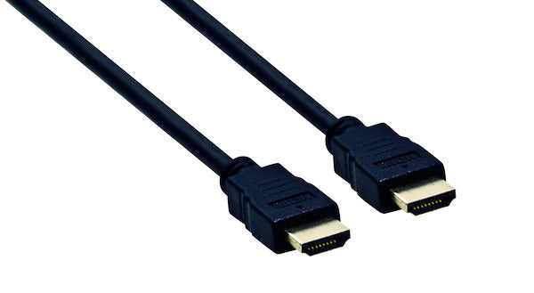 CAVO SP.HDMI - SP.HDMI L. 0,5m D.6mm, 4K@50/60Hz HIGH SPEED + ETHERNET, 3D, NERO, H. CARD